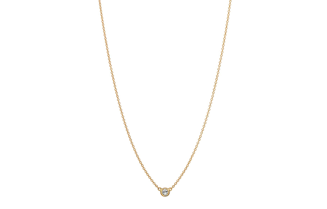 (Women) TIFFANY & CO. Elsa Peretti Diamonds by the Yard 18K Gold Diamond Necklace Women 60017889 圖 3