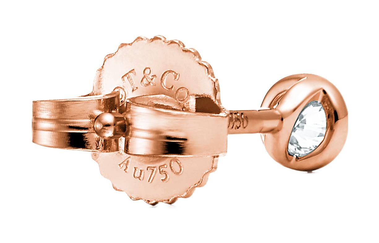 Shop (W) TIFFANY & CO. Elsa Peretti Yard 18K玫瑰金鑽石女款耳環 GRP05171