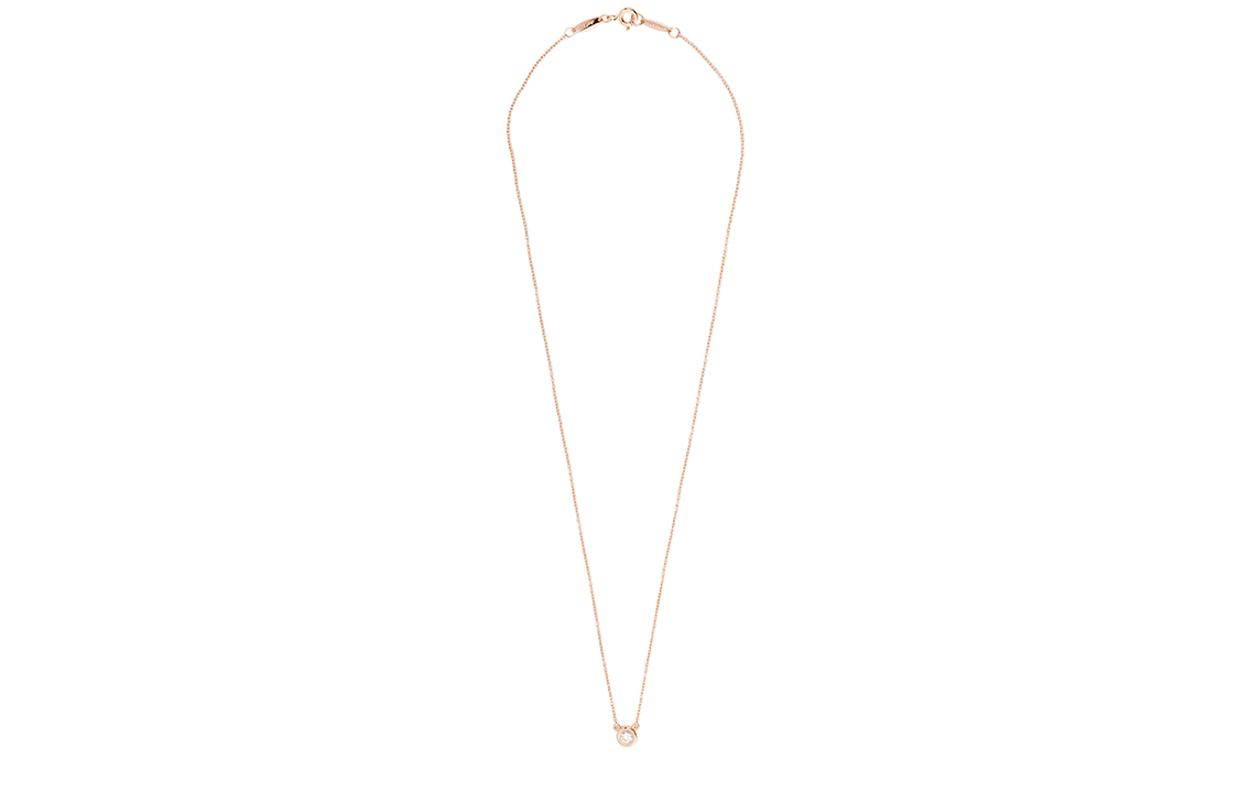 (Women) TIFFANY & CO. Elsa Peretti Diamonds by the Yard 18k Rose Gold Necklace Women 60017924 圖 5