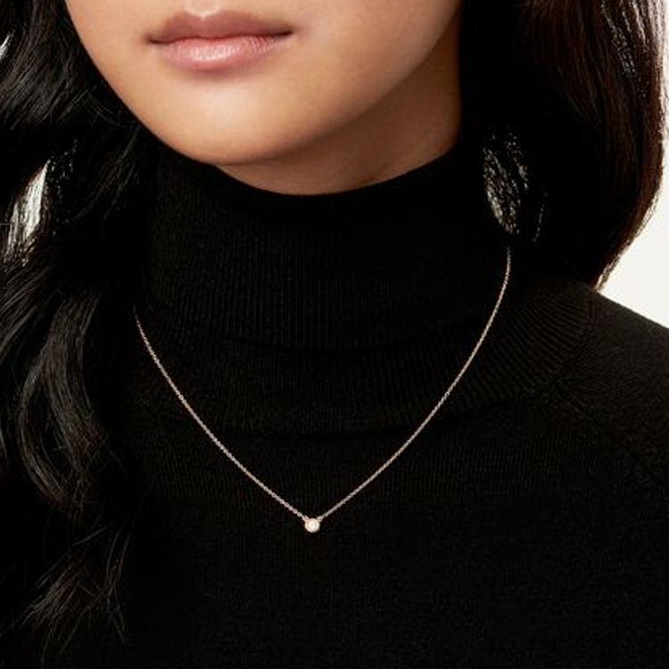 (Women) TIFFANY & CO. Elsa Peretti Diamonds by the Yard 18k Rose Gold Necklace Women 60017924 圖 6