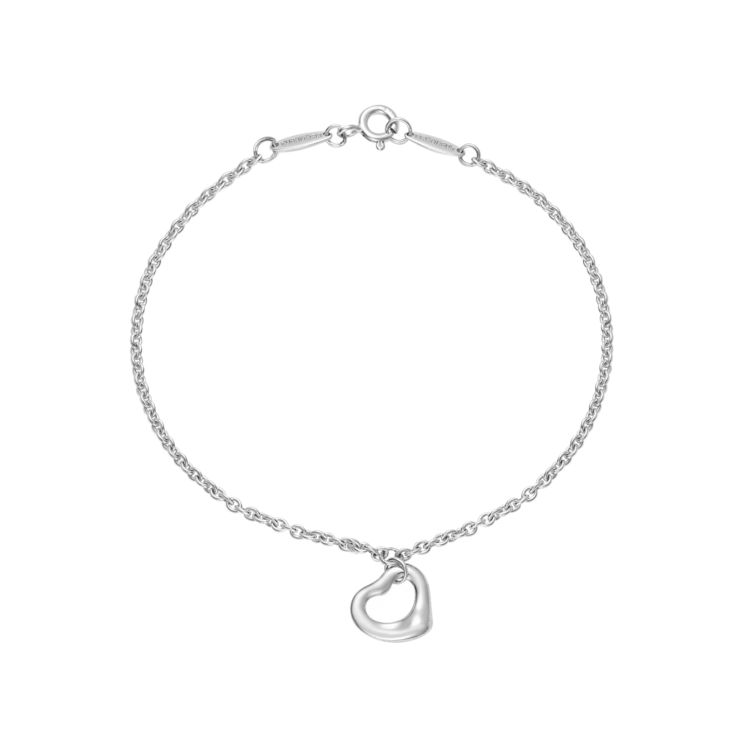 (Women) Tiffany & Co. Elsa Peretti Heart 925 Silver Bracelet for Women. 23318768