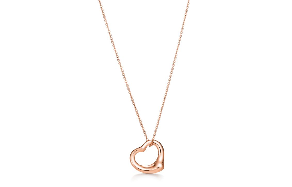(Women) TIFFANY & CO. Elsa Peretti Heart Pendant 18K Rose Gold Necklace for Women. 60018442 圖 3