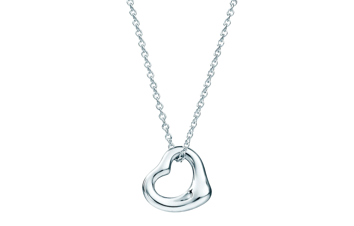 (Women) TIFFANY & CO. Elsa Peretti Heart Pendant 925 Silver Necklace Women Silver 25152336