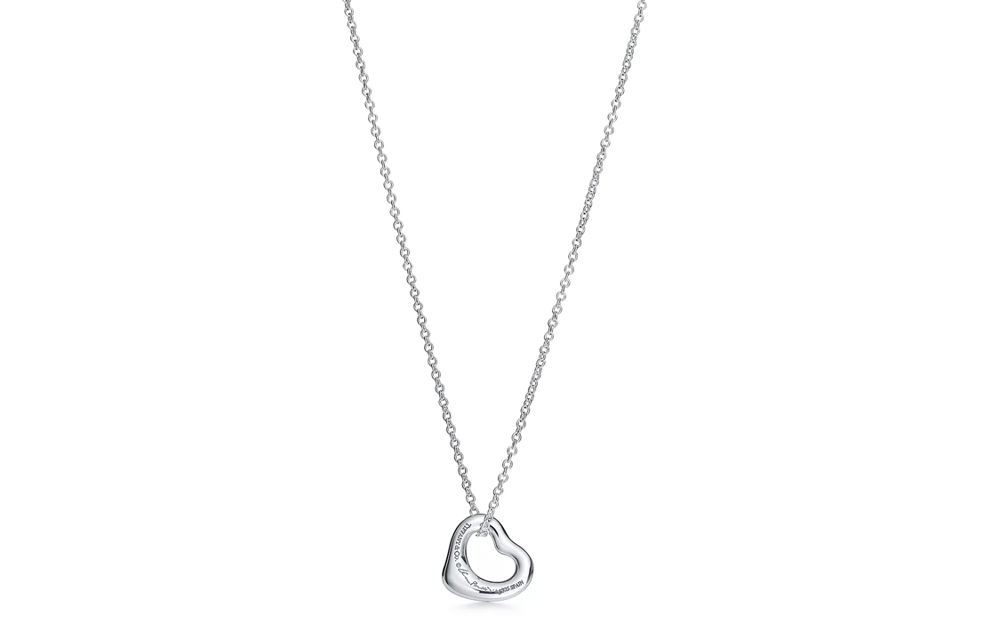 (Women) TIFFANY & CO. Elsa Peretti Heart Pendant 925 Silver Necklace Women Silver 60020368