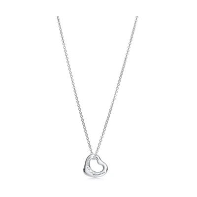 (Women) TIFFANY & CO. Elsa Peretti Heart Pendant 925 Silver Necklace Women Silver 60020368