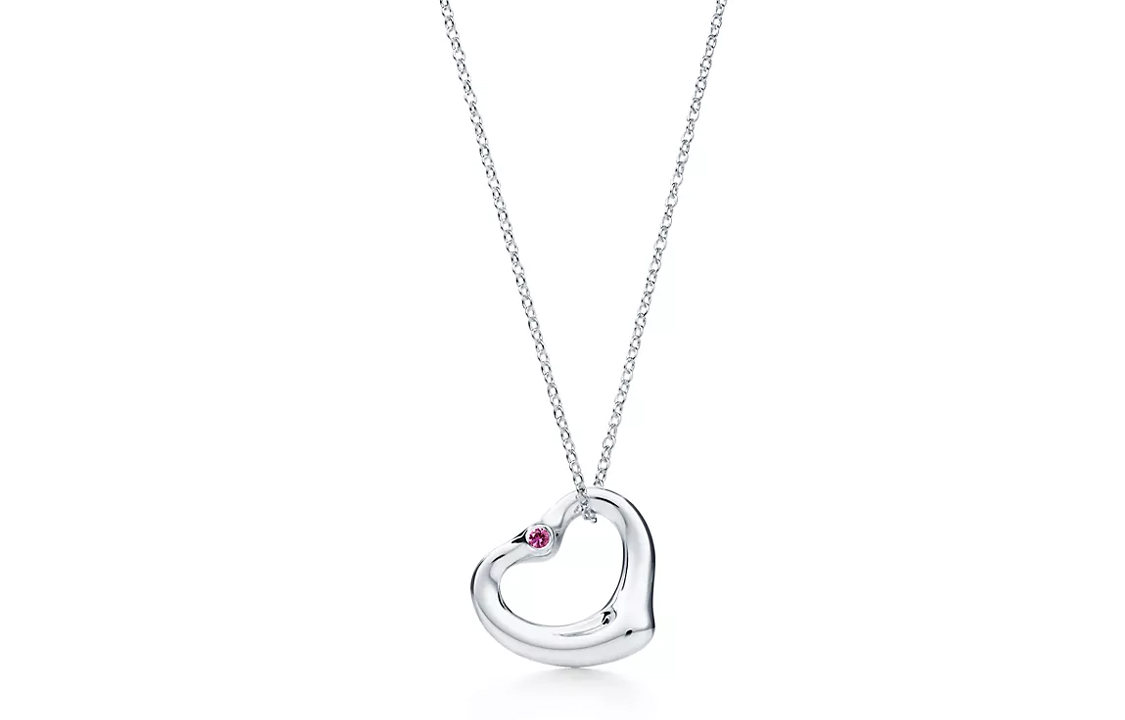 (Women) TIFFANY & CO. Elsa Peretti Heart Pendant 925 Silver Necklace for Women. 60020362 圖 2