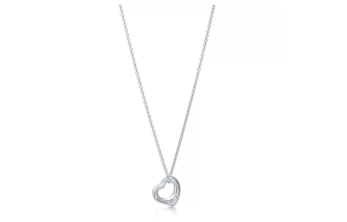 (Women) TIFFANY & CO. Elsa Peretti Heart Pendant 925 Silver Necklace Women Silver 25152336 圖 4