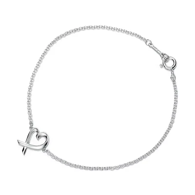 (Women) TIFFANY & CO. Elsa Peretti Heart Silver Bracelet for Women. 60148084