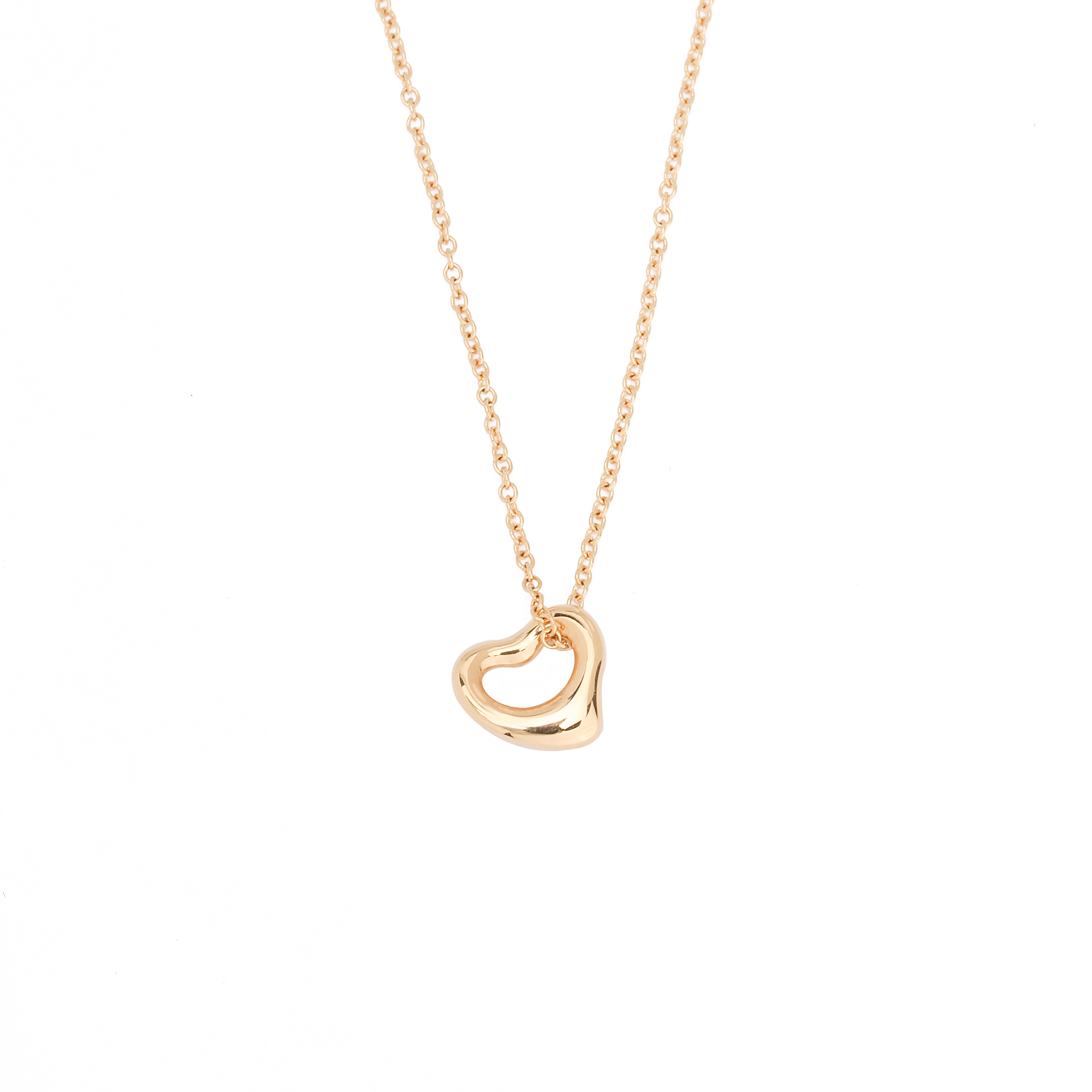 (Women) TIFFANY & CO. Elsa Peretti Open Heart 18k Gold Necklace for Women in Gold. GRP06560 圖 3