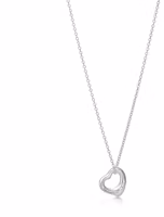 Shop (W) TIFFANY & CO. Elsa Peretti 經典心形 925純銀項鍊 女款 GRP06386