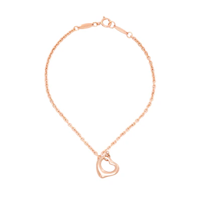 (Women) TIFFANY & CO. Elsa Peretti Open Heart Large 18K Rose Gold Bracelet for Women 28781199