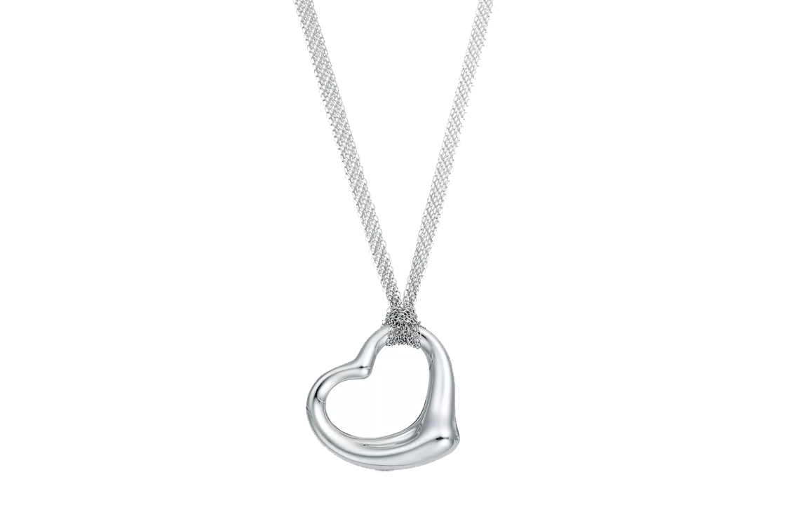 (Women) TIFFANY & CO. Elsa Peretti Open Heart Pendant Silver for Women Stylish & Elegant 24806057