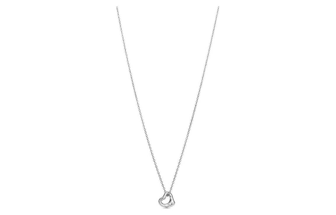 (Women) TIFFANY & CO. Elsa Peretti Open Heart Pendant Sterling Silver Necklace Women. 73368804 圖 3