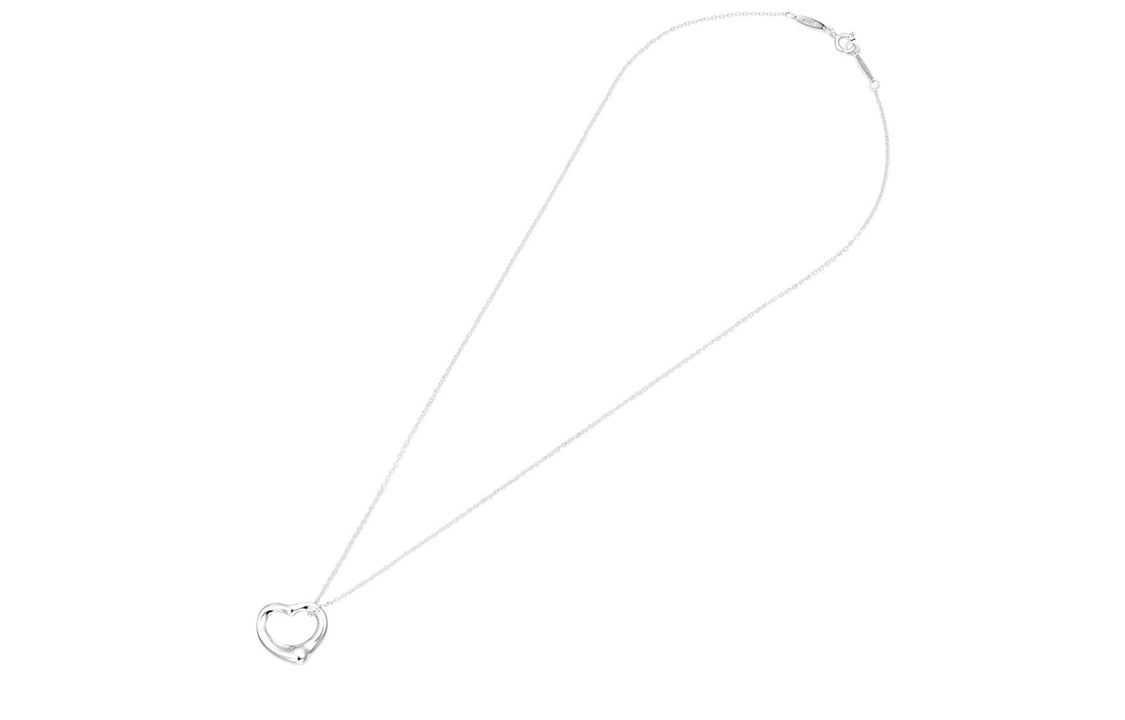 (Women) Tiffany & Co. Elsa Peretti Open Heart Pendant Necklace Small 925 Silver . 10660092 圖 3