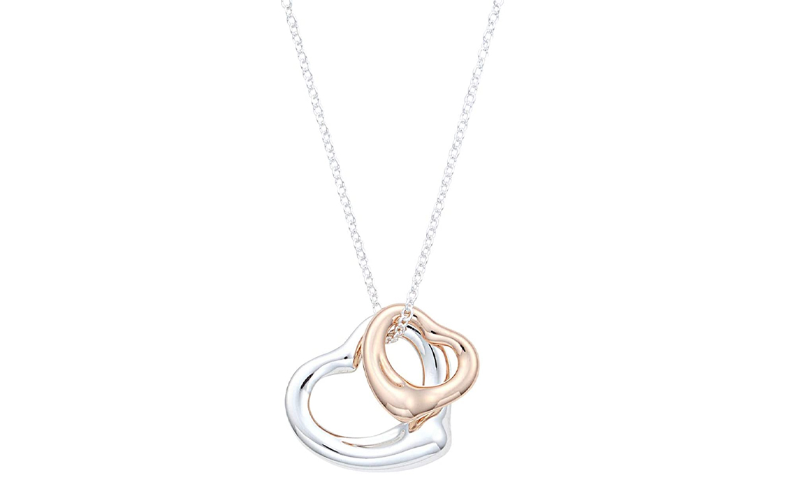 (Women) TIFFANY & CO. Elsa Peretti Open Heart Small 925 Silver Necklace for Women Silver 23261057 圖 2