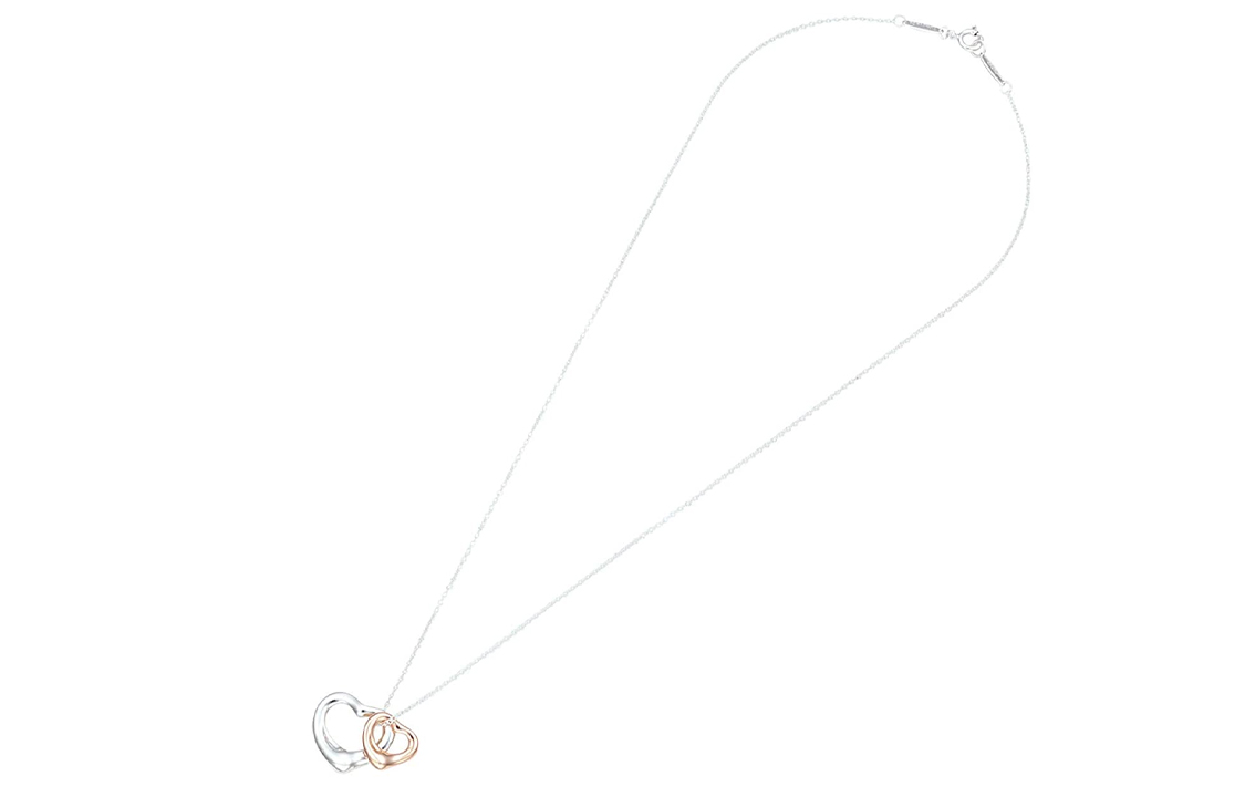(Women) TIFFANY & CO. Elsa Peretti Open Heart Small 925 Silver Necklace for Women Silver 23261057 圖 3