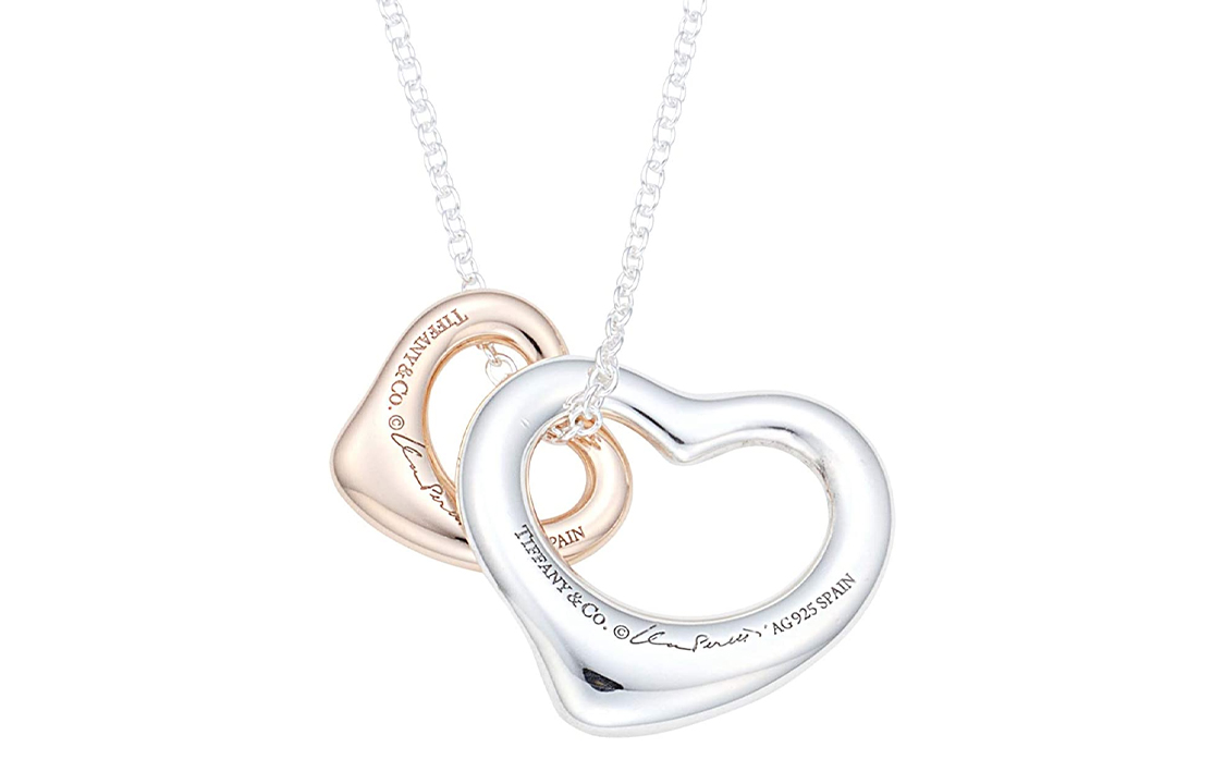 (Women) TIFFANY & CO. Elsa Peretti Open Heart Small 925 Silver Necklace for Women Silver 23261057 圖 4