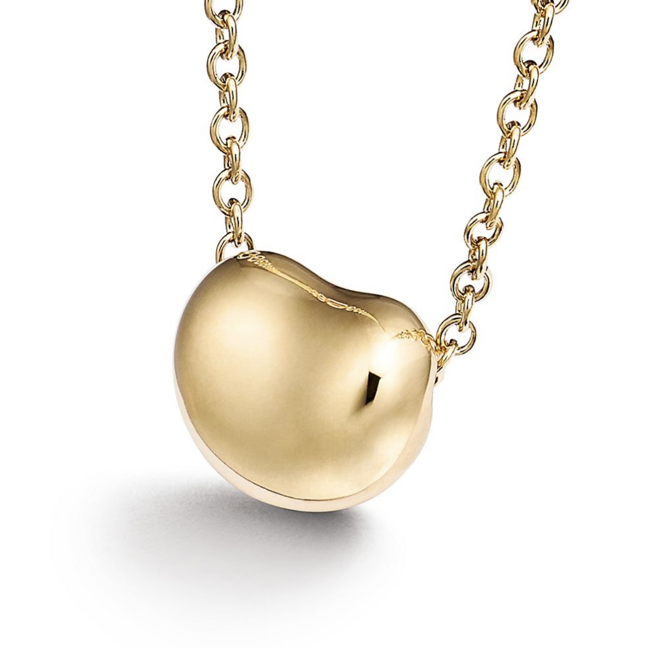 (Women) Tiffany & Co. Elsa Peretti Pea Pendant 18K Gold Necklace for Women - Gold. GRP11431 圖 4
