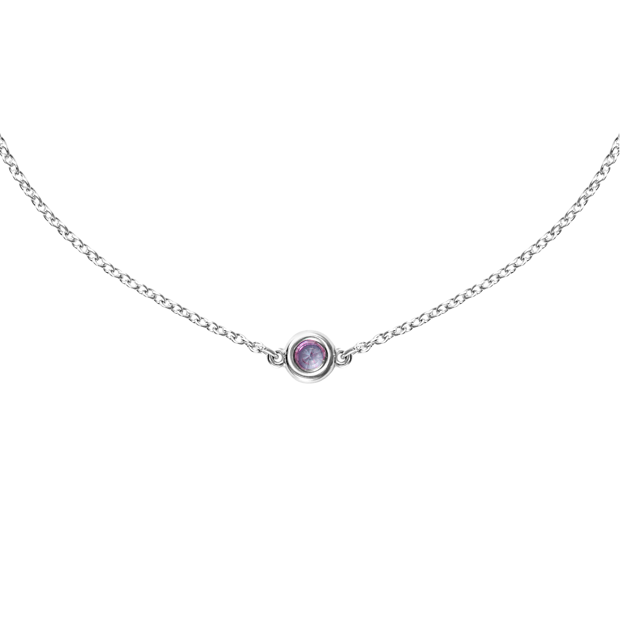 (Women) TIFFANY & CO. Elsa Peretti Pink Pendant 925 Silver Necklace for Women. 25390474