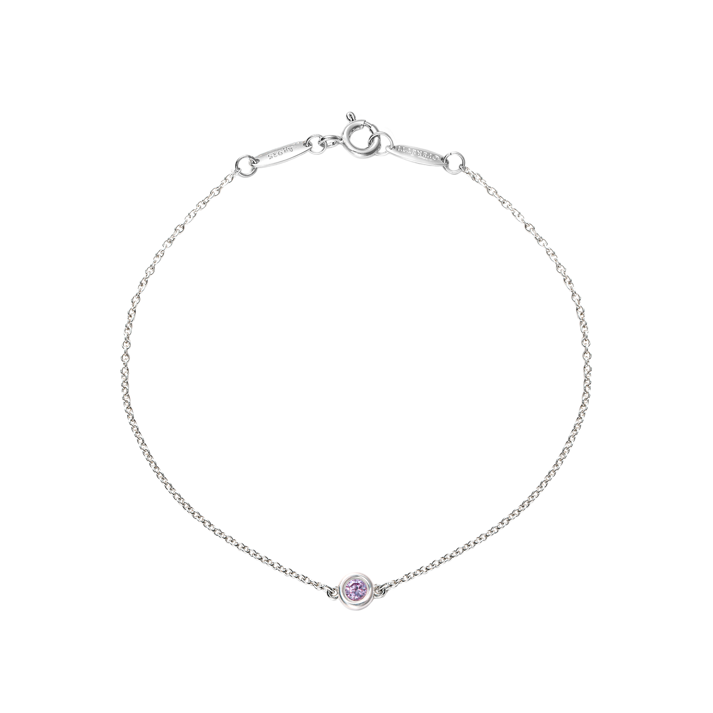 (Women) TIFFANY & CO. Elsa Peretti Pink Pendant 925 Silver Necklace for Women. 25390474 圖 4