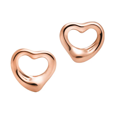 (Women) Tiffany & Co. Elsa Peretti Rose Gold Stylish Minimalist Stud Earrings for Women 60957371