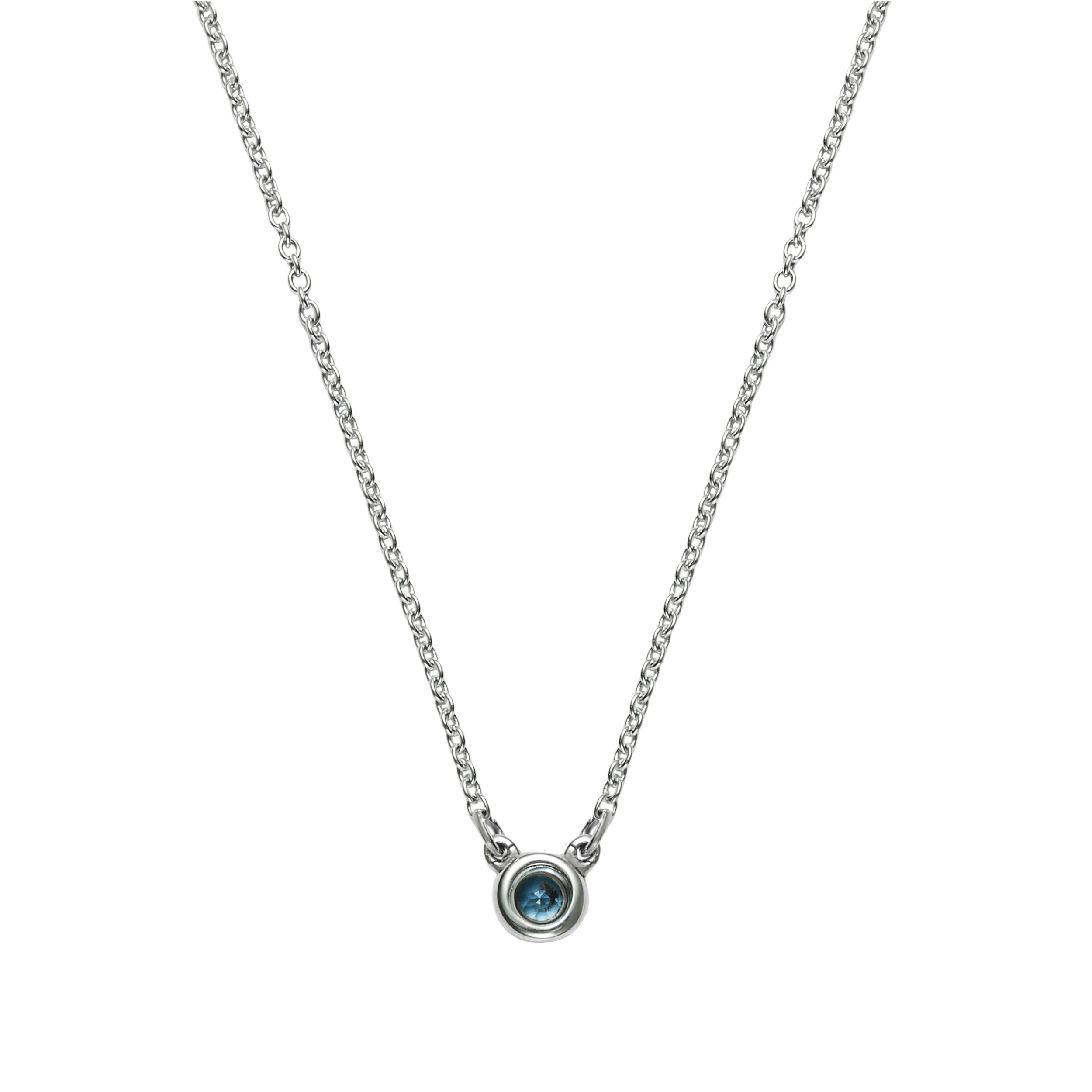 (Women) TIFFANY & CO. Elsa Peretti Silver Gemstone Necklace for Women - Silver. 60017926 圖 4