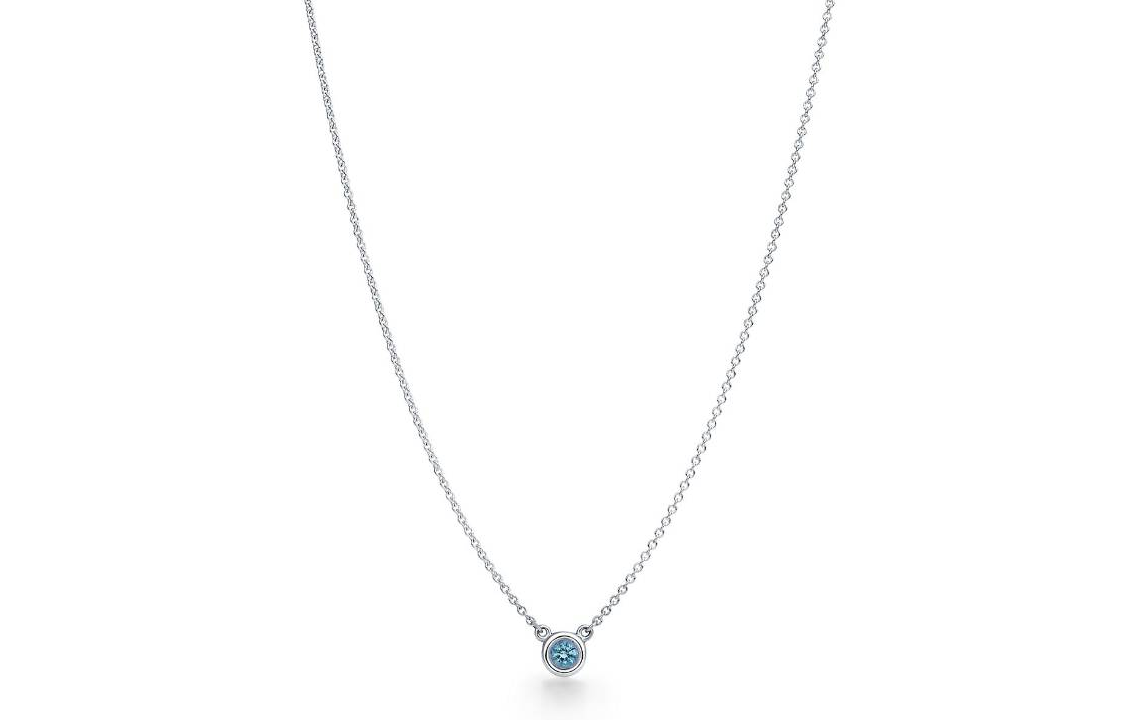 (Women) TIFFANY & CO. Elsa Peretti Silver Sapphire Necklace for Women - Silver 32535569 圖 2