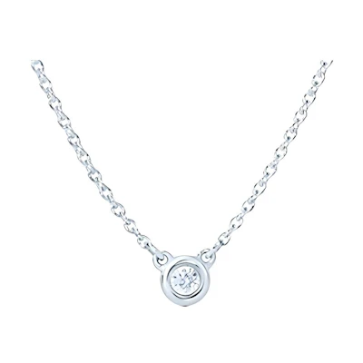 (Women) Tiffany & Co. Elsa Peretti Single Diamond Necklace 925 Silver for Women. 27513786