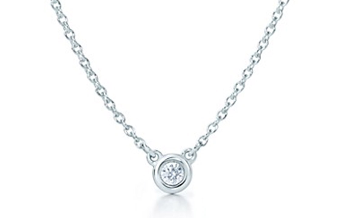 (Women) Tiffany & Co. Elsa Peretti Single Diamond Necklace 925 Silver for Women. 27513786 圖 2