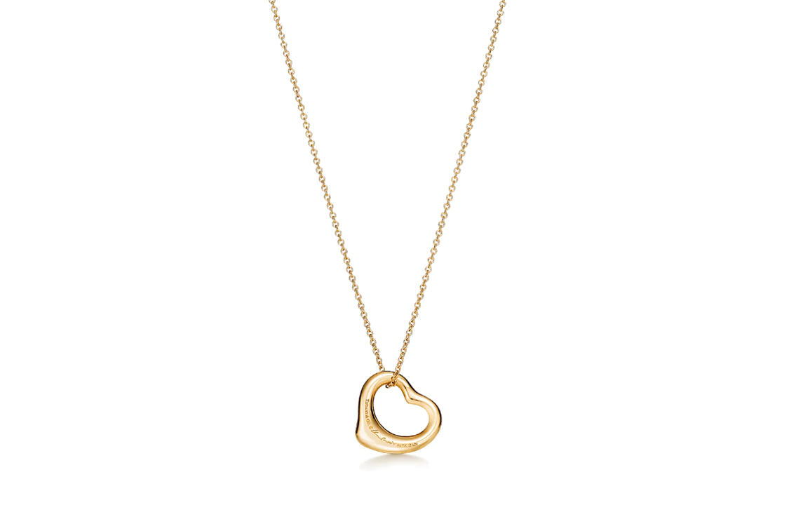 (Women) Tiffany & Co. Elsa Peretti Small Diamond 18k Gold Necklace Gold  Jewelry 11624294 圖 3