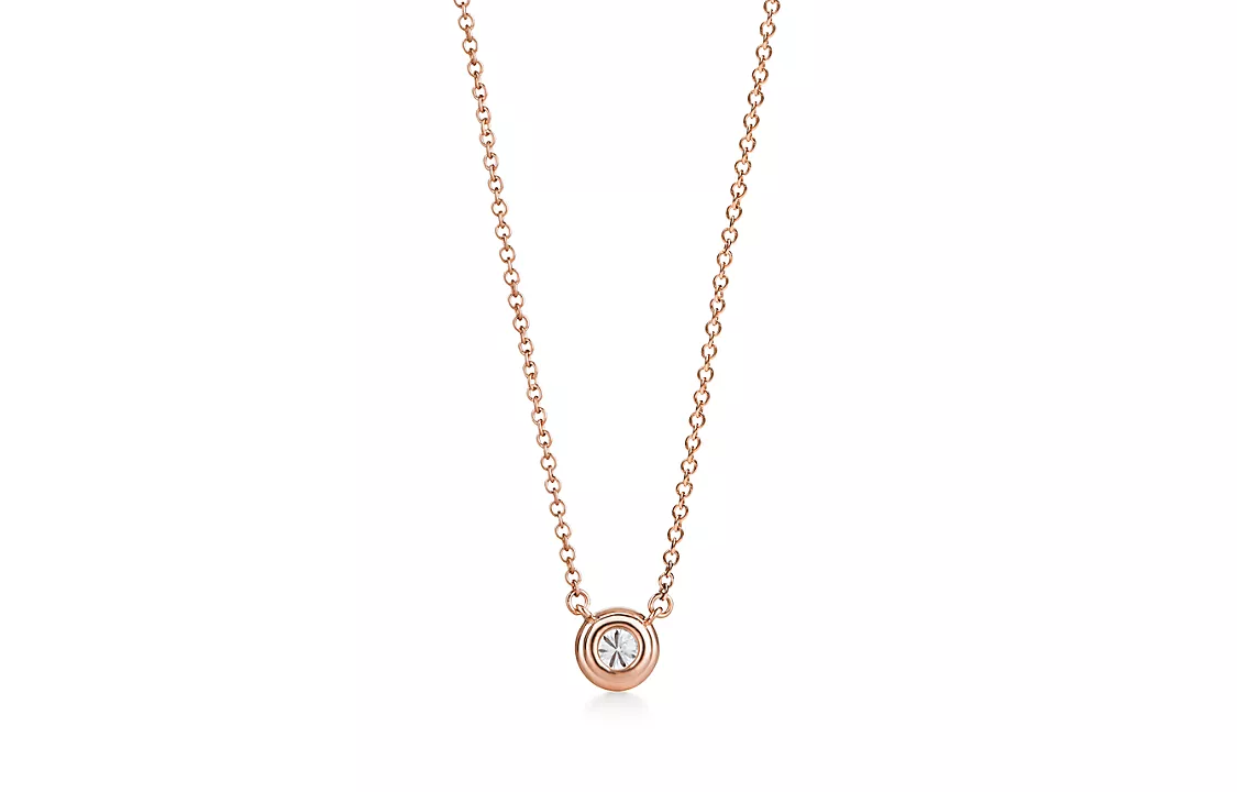 (Women) TIFFANY & CO. Elsa Peretti Soleste Diamond 18K Rose Gold Necklace for Women. 60879338 圖 2