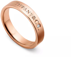 Order (Women) TIFFANY & CO. Engraved Logo 18K Rose Gold Ring for Women. GRP12365