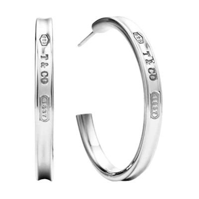 (Women) Tiffany & Co. Fashion Modern Medium S925 Silver Earrings for Women - Silver. GRP11447
