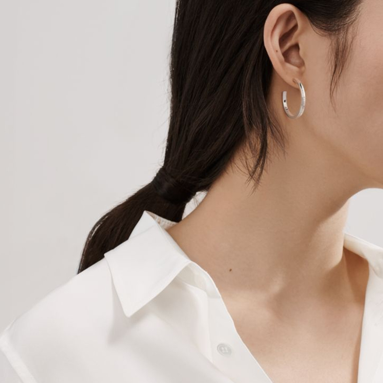 Purchase (W) Tiffany & Co. 時尚現代中號S925銀耳環女款-銀色 GRP11447