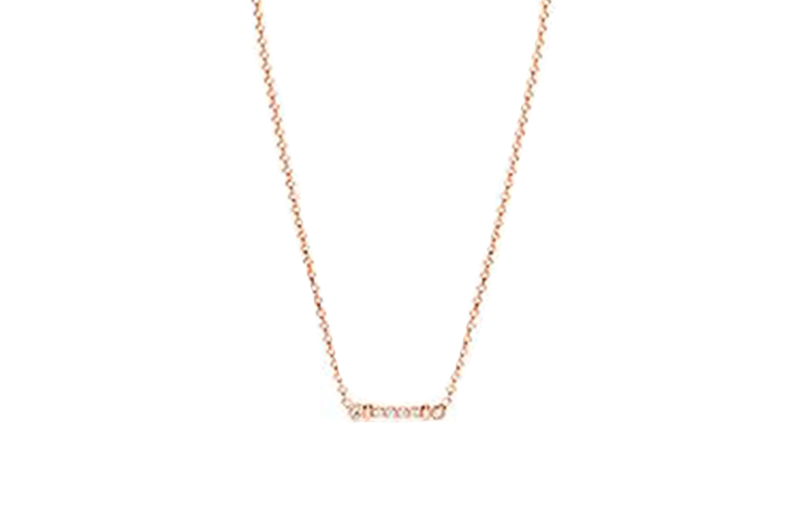 (Women) TIFFANY & CO. Fleur de Lis Rose Gold Diamond Pendant Necklace for Women. 38051474 圖 2
