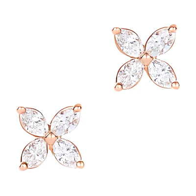 (Women) Tiffany & Co. Floral 18K Rose Gold Diamond Earrings for Women - Rose Gold 63106526