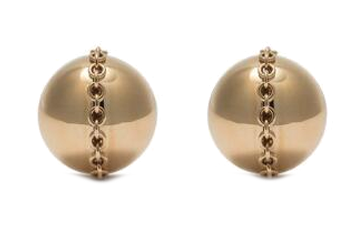 (Women) Tiffany & Co. HardWear Bolt Stud Earrings 18K Gold  Gold Color. GRP10329