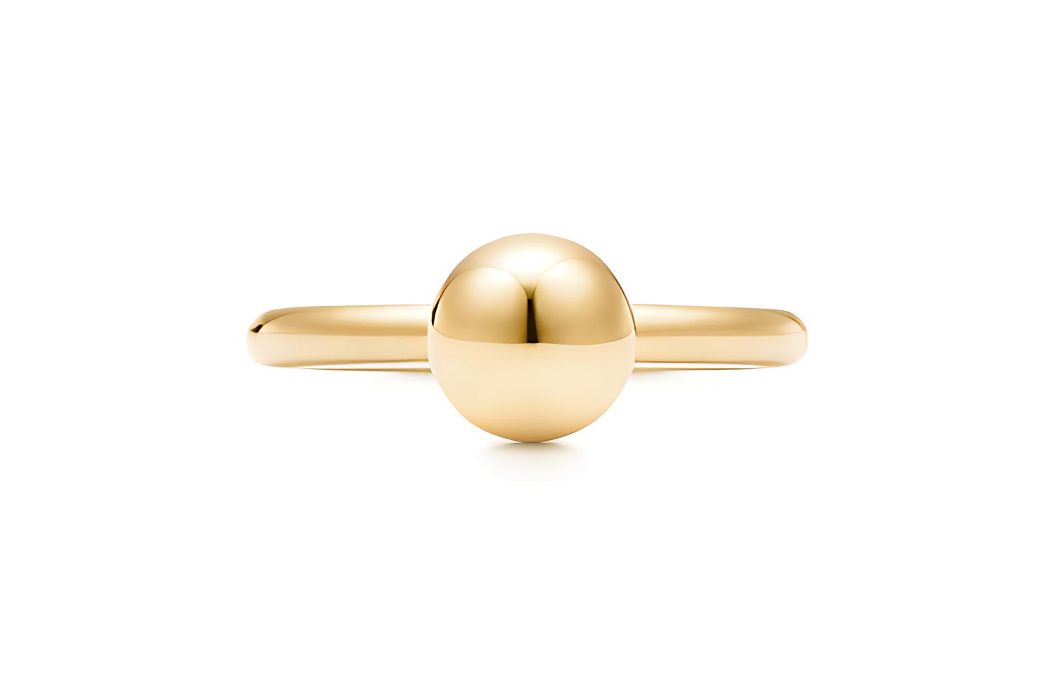 (Women) Tiffany & Co. HardWear Collection Spherical Ring (18k Gold, Women's, Gold) GRP09540