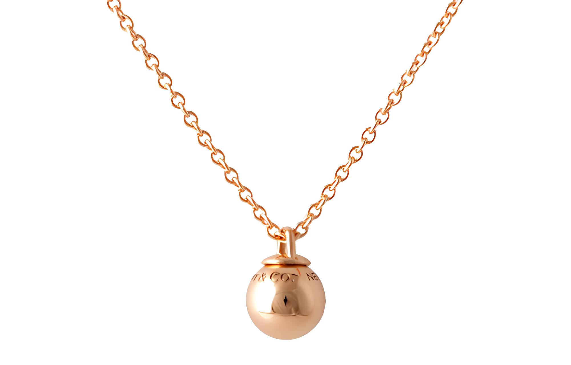 (Women) Tiffany & Co. HardWear Collection Spherical Necklace (18k Rose Gold, Women's) GRP09557