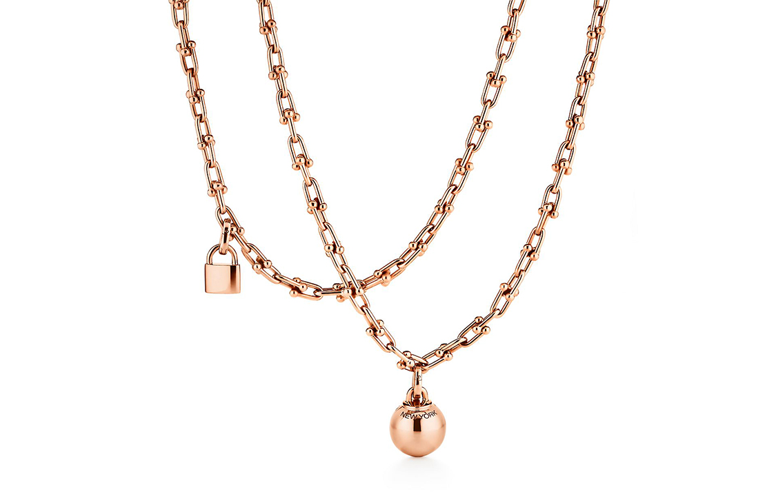 (Women) TIFFANY & CO. HardWear Small Wrap 18K Rose Gold Necklace for Women. 63008923 圖 2