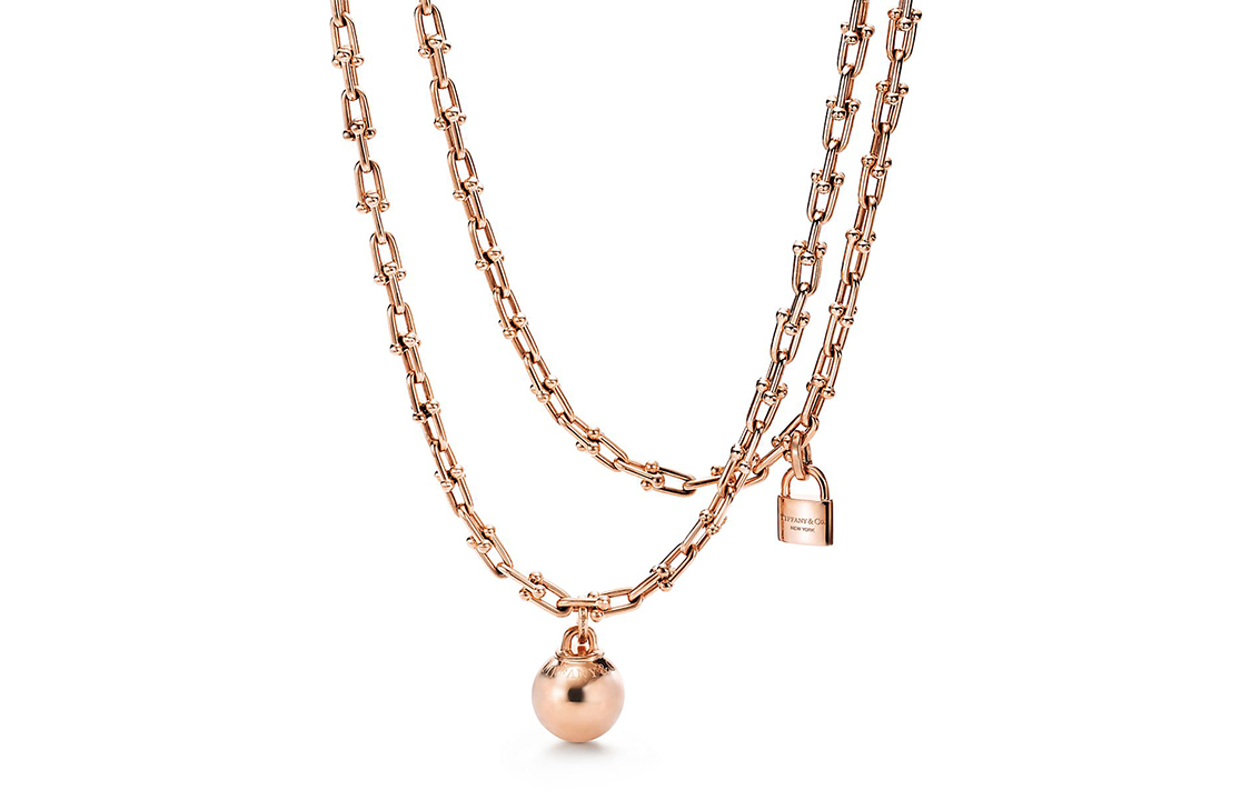 (Women) TIFFANY & CO. HardWear Small Wrap 18K Rose Gold Necklace for Women. 63008923 圖 3