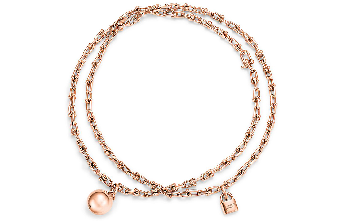 (Women) TIFFANY & CO. HardWear Small Wrap 18K Rose Gold Necklace for Women. 63008923 圖 4