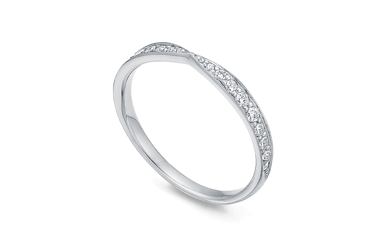 Shop (W) TIFFANY & CO. Harmony™ Cincin Berlian Wanita - Perhiasan Elegan. GRP06716