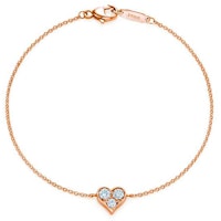 (Women) TIFFANY & CO. Heart 18k Rose Gold Diamond Bracelet Women - Medium Size GRP08289 (Women) TIFFANY & CO. Heart 18k Rose Gold Diamond Bracelet Women - Medium Size GRP08289