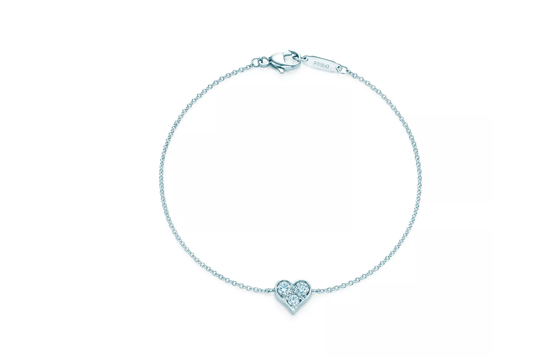 Order (W) Tiffany & Co. 心形設計純銀女士手鍊 60132654