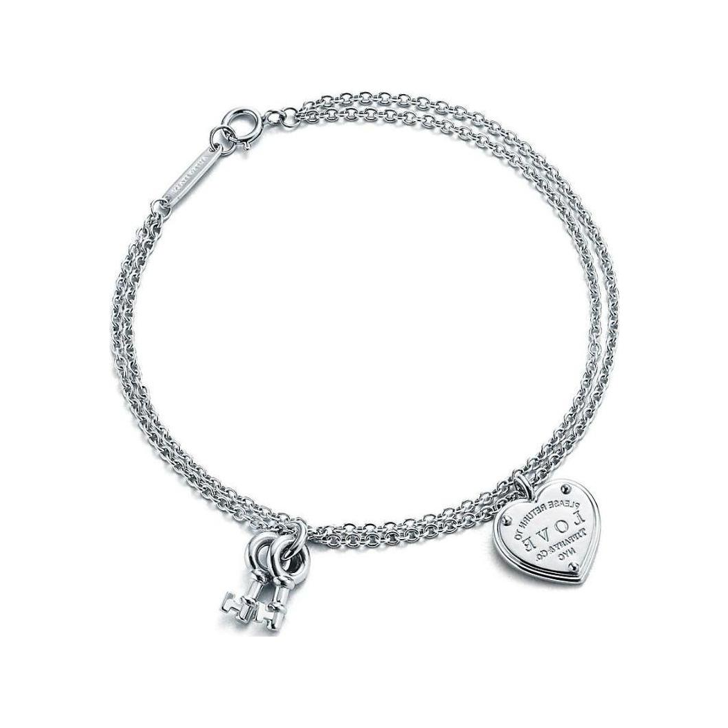 (Women) Tiffany & Co. Heart Key Design Silver Bracelet for Women - Silver. GRP08939 圖 3