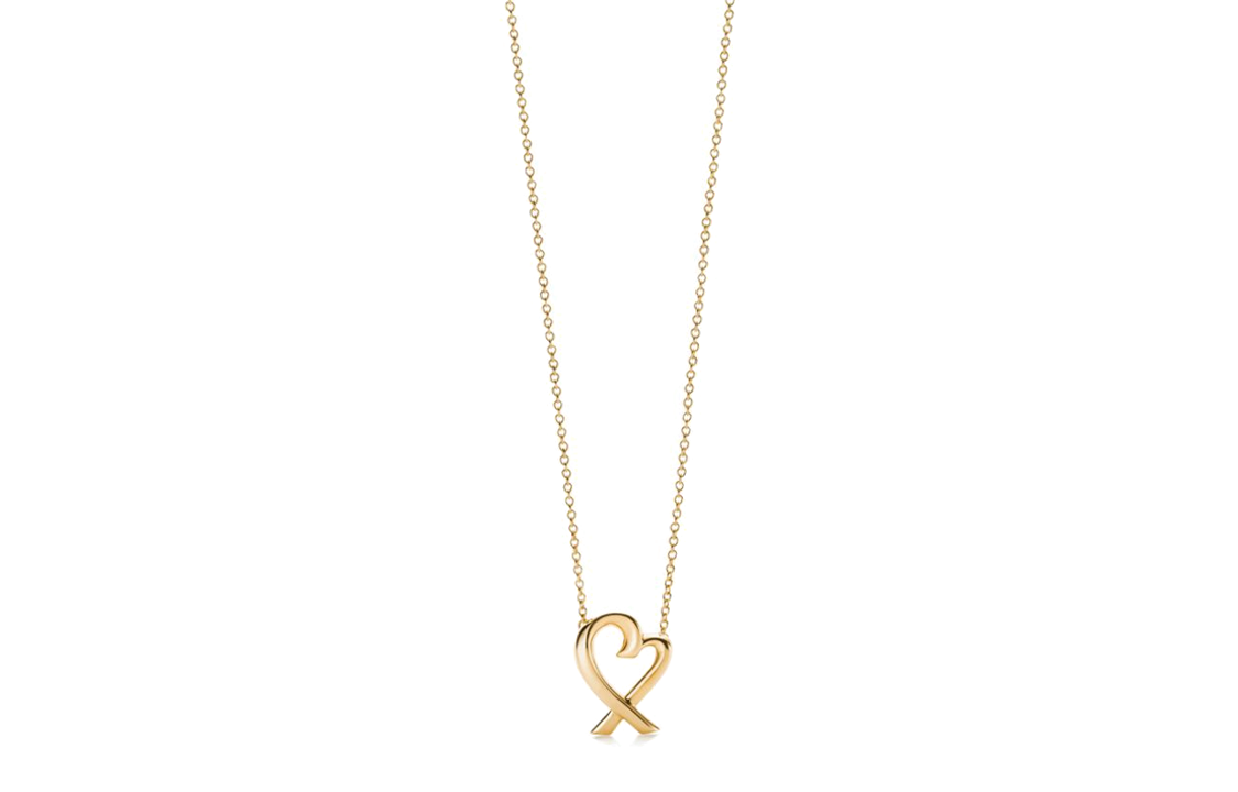 Order (W) TIFFANY & CO. 心形吊墜18k金項鍊 女款 - 金色 60021542
