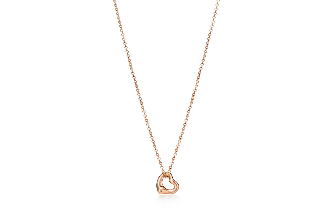 (Women) TIFFANY & CO. Heart Pendant 18K Rose Gold Necklace for Women - Rose Gold. 60018443