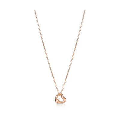(Women) TIFFANY & CO. Heart Pendant 18K Rose Gold Necklace for Women - Rose Gold. 60018443