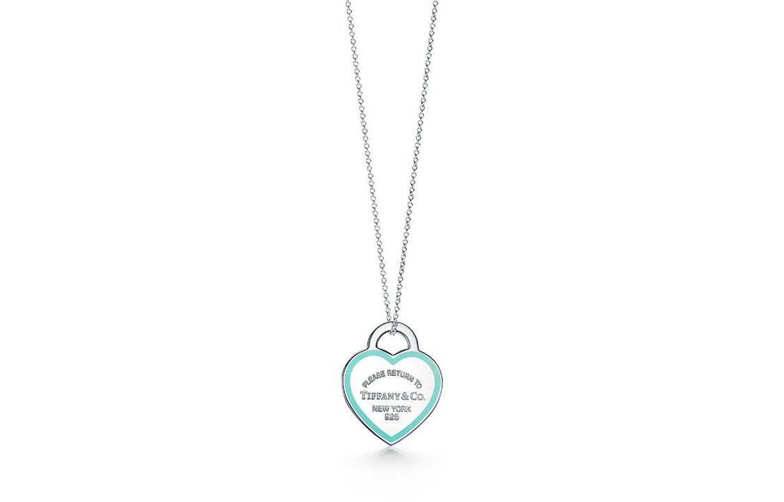 (Women) TIFFANY & CO. Heart Pendant 925 Silver Necklace for Women - Teal. 63477966
